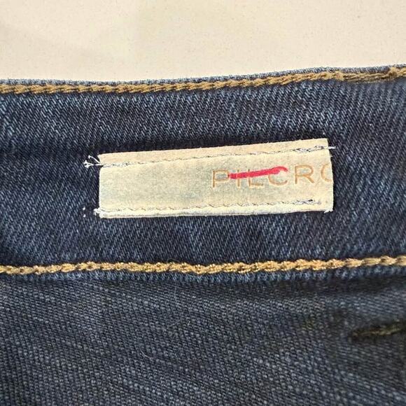Pilcro Anthropologie The Icon Denim Jeans Womens 29 Blue High Rise Patch Pockets - Picture 4 of 10